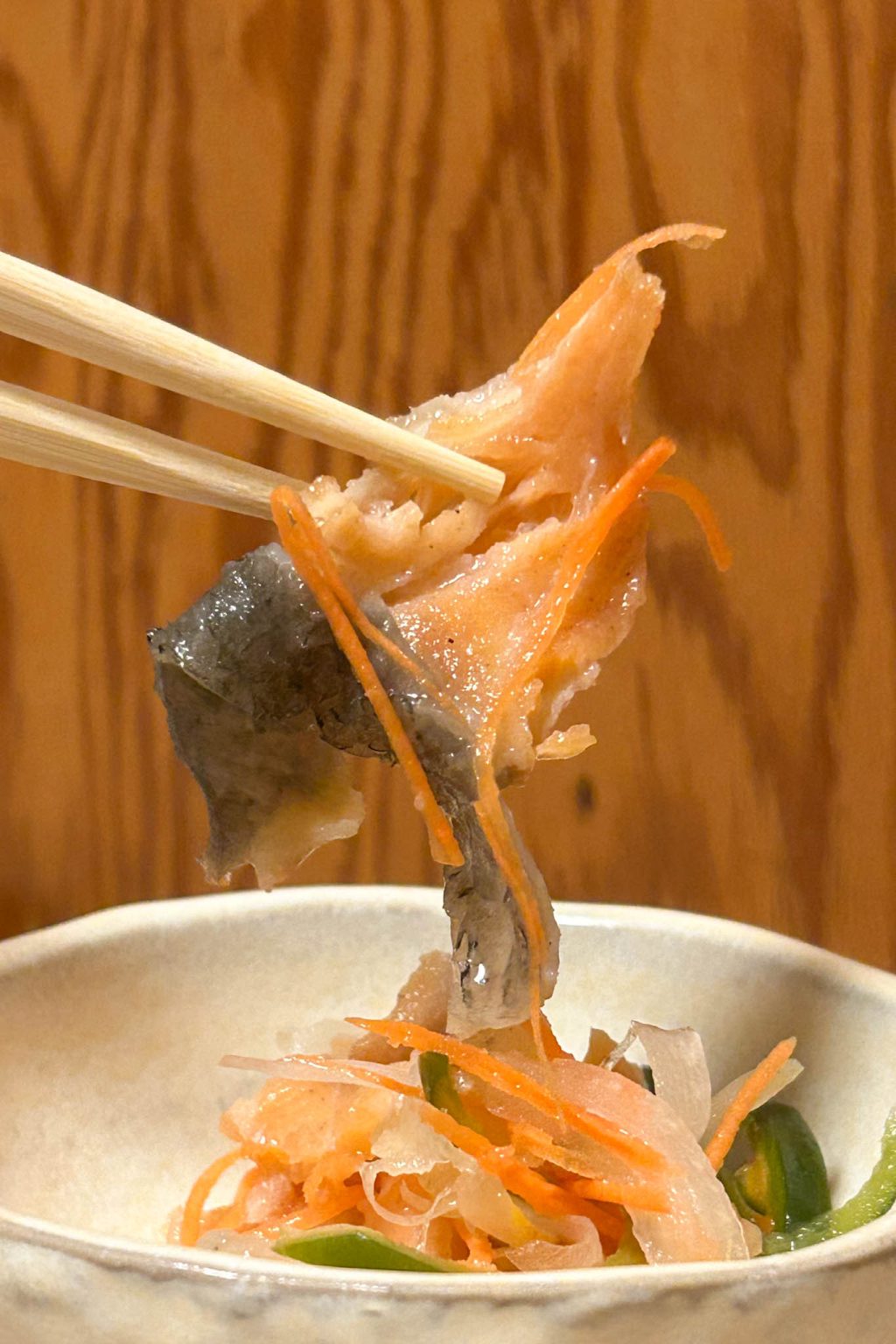 お通し箸上げ
