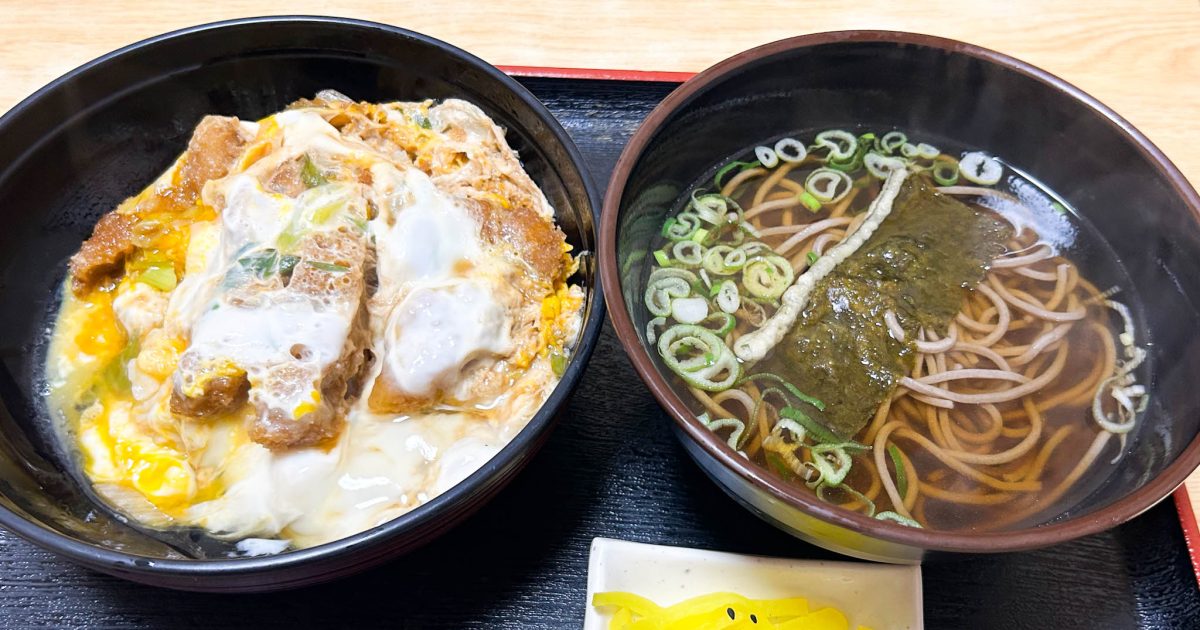 信州手打そば・うどん　こばやしのカツ丼定食