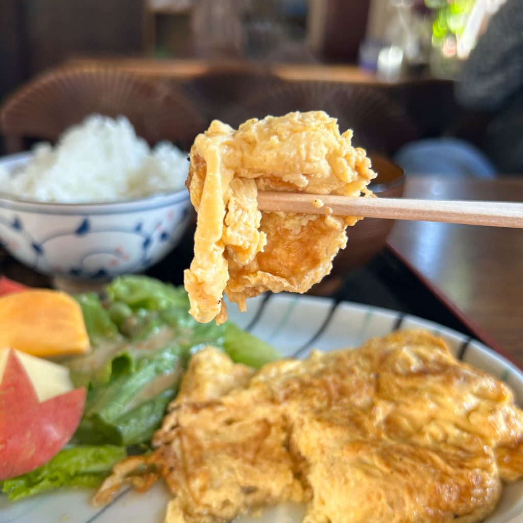 たまごやき箸上げ