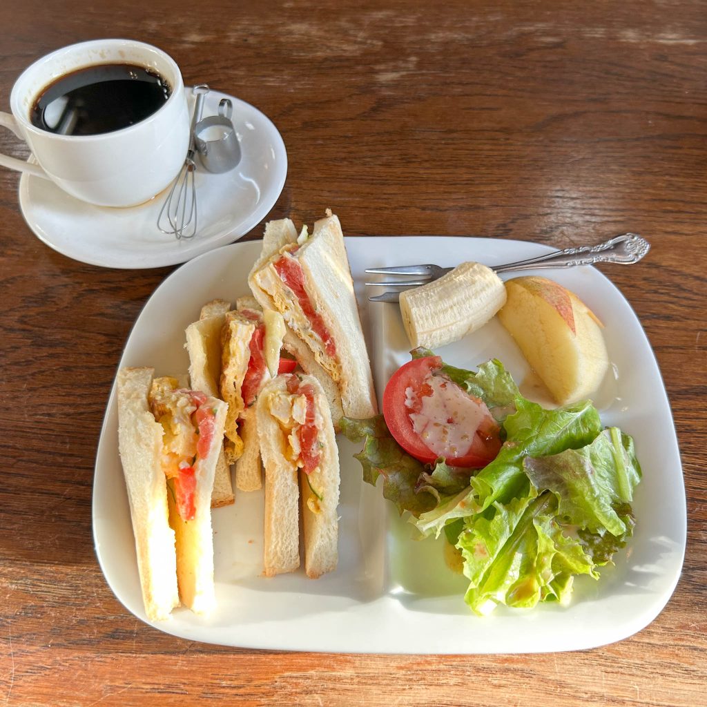 サンドモーニングはドリンク付き