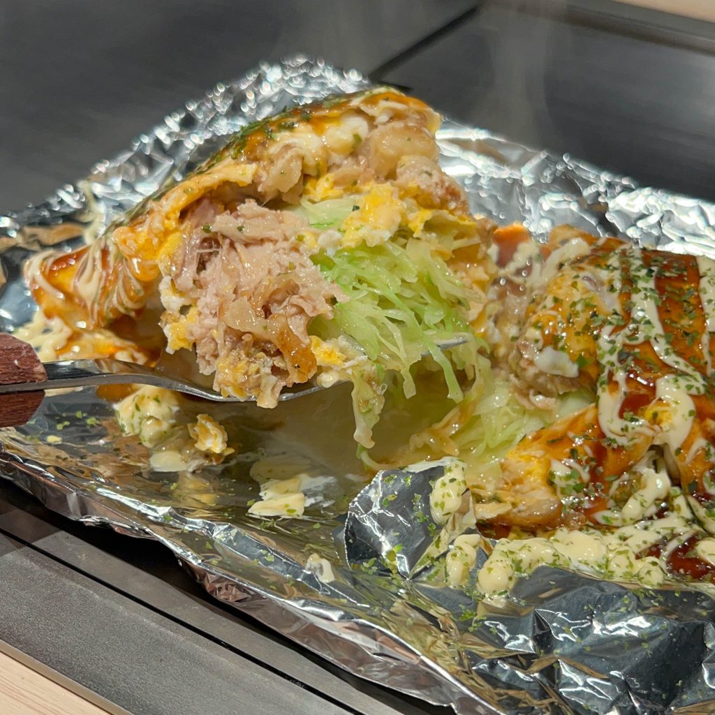 とんぺい焼きの中身拡大