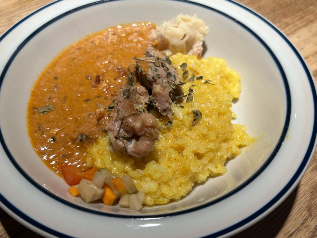 お子様用バターチキンカレー