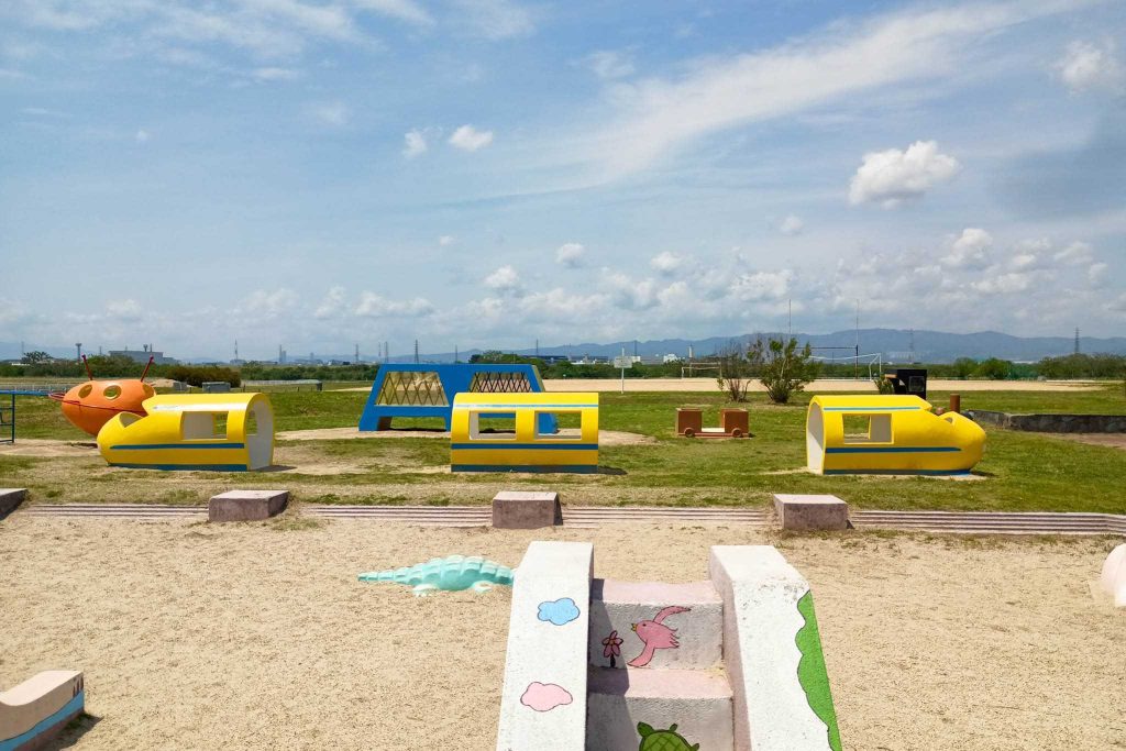 淀川河川公園太間地区　ドクターイエロー