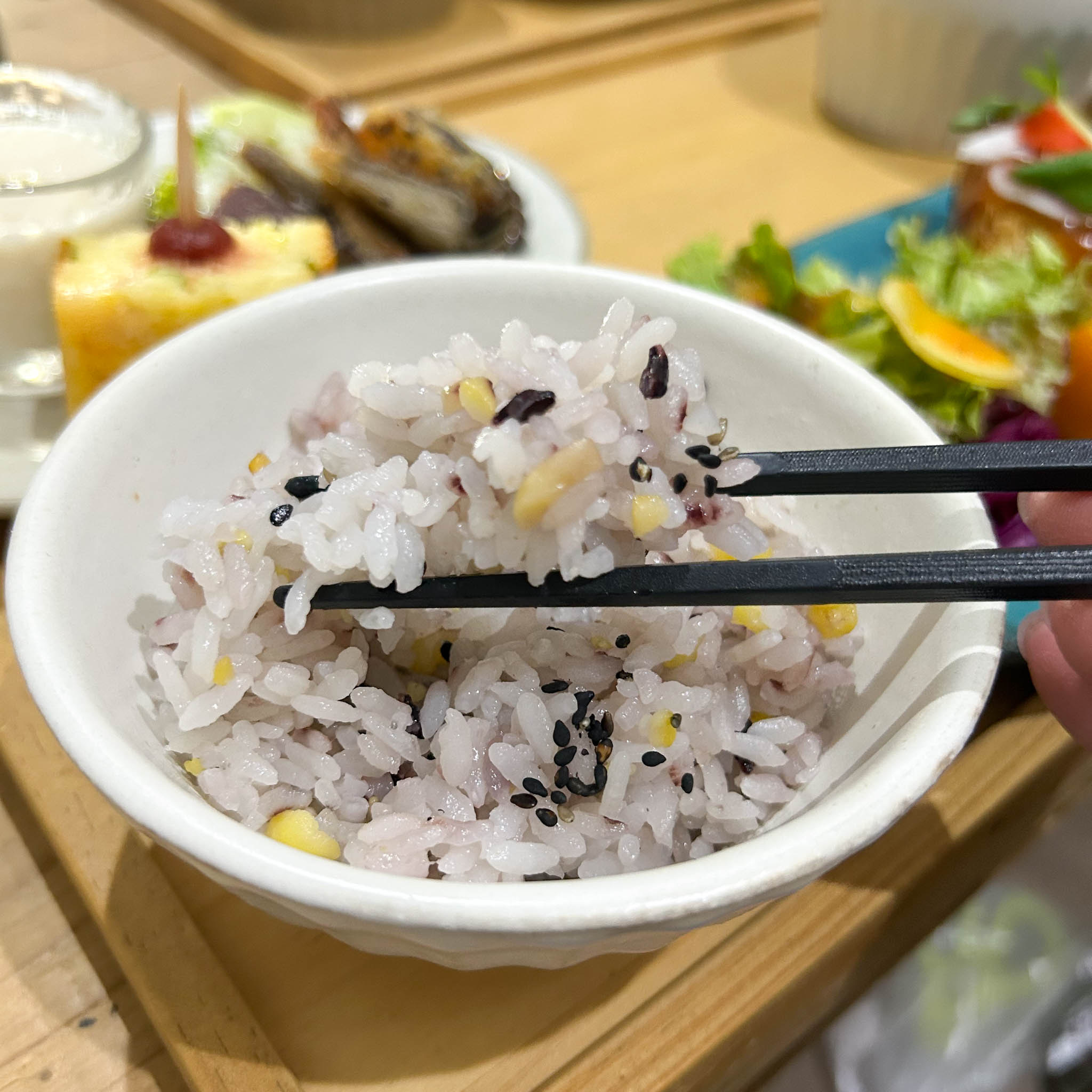ご飯箸上げ