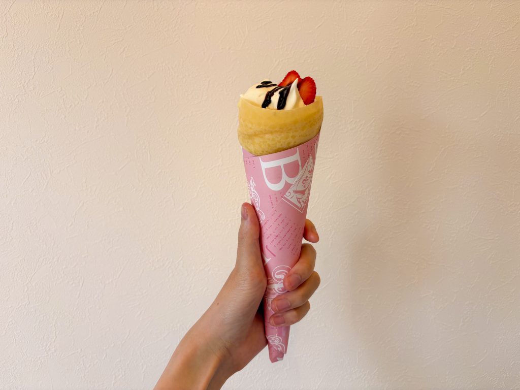 Mo Chu crepe&snack 激生ミルクいちごチョコホイップ