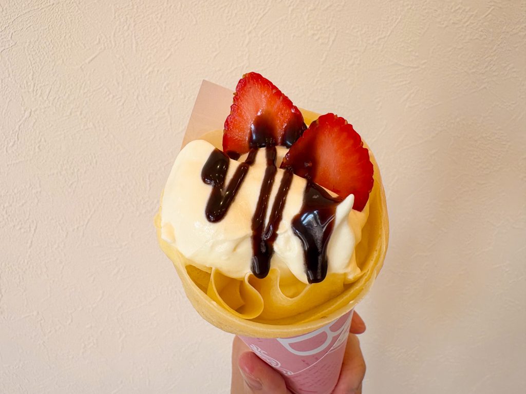 Mo Chu crepe&snack 激生ミルクいちごチョコホイップ