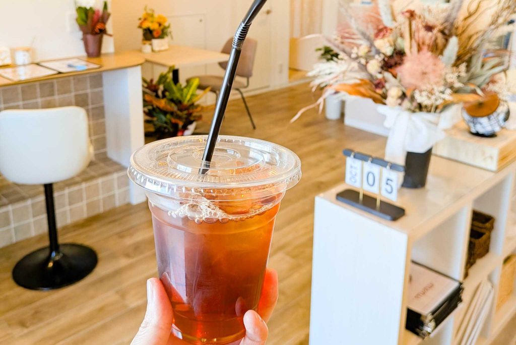 寝屋川市萱島本町　cafe franc　アールグレイアイスティー