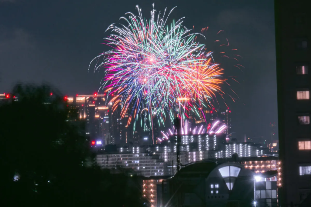 東淀川区 「照らせ!ひがよど祭り」の花火