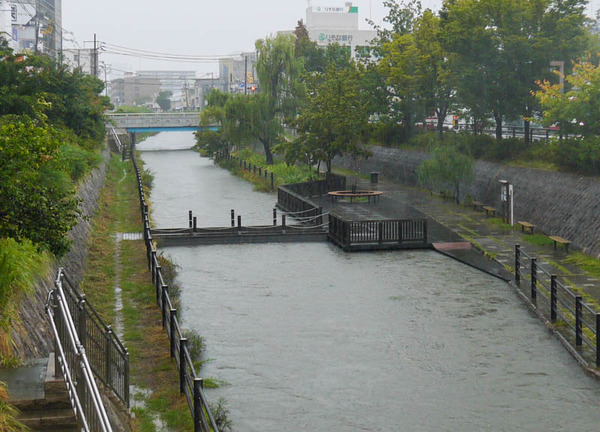 せせらぎ広場 増水 2020年9月-6