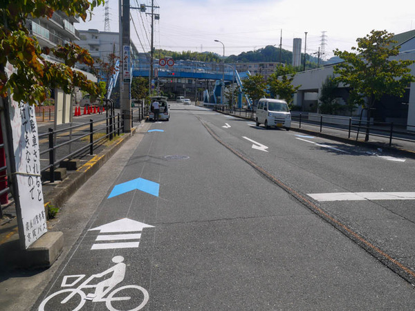 寝屋川公園駅前　自転車ナビライン-2