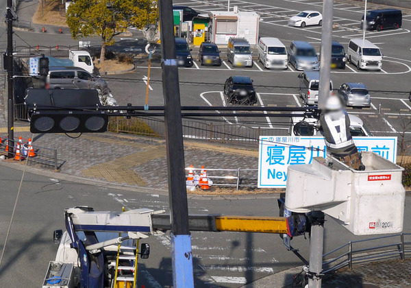 寝屋川公園前交差点 信号機 2021年1月-4