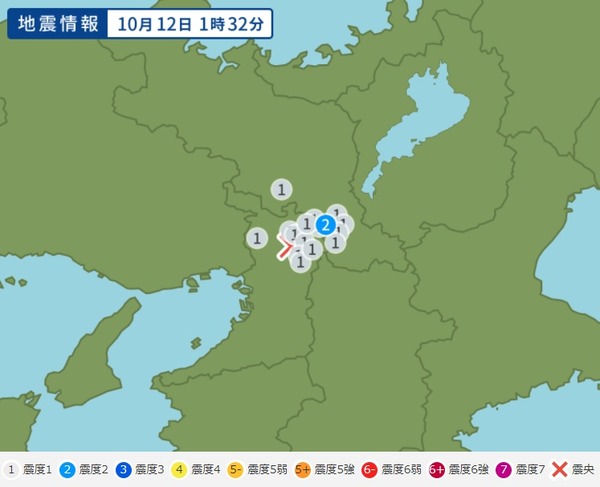 2020年10月12日の地震