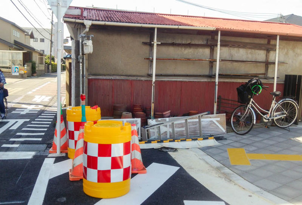 寝屋川公園駅前線 カラー舗装-8