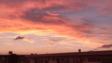 三井団地から見た夕焼け