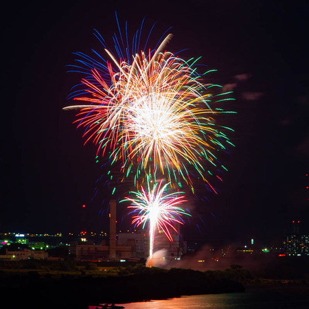 2020年8月30日の花火 枚方で撮影