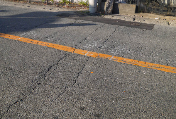 対馬江東町 道路工事 2021年1月-3